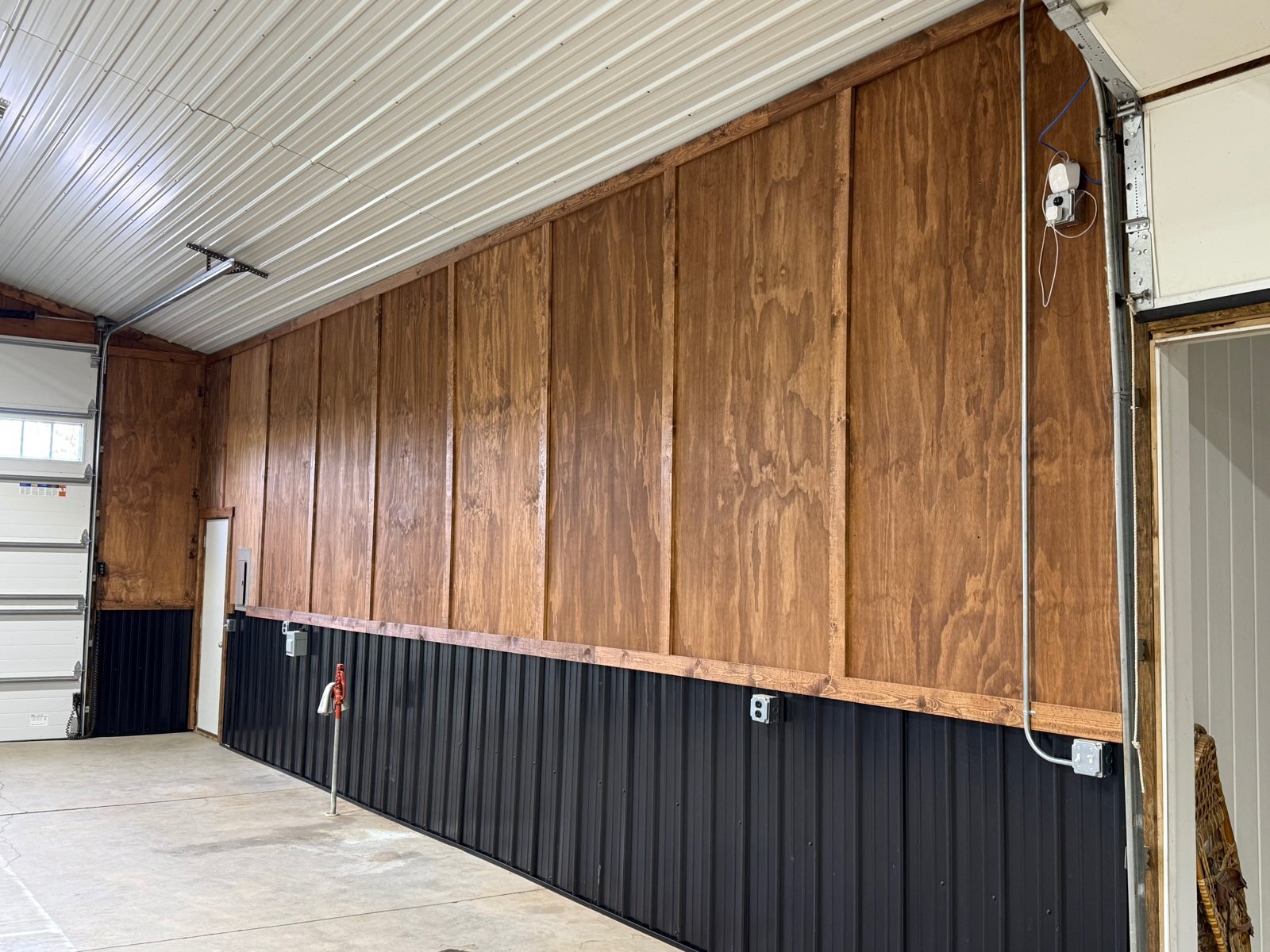 Custom wood interior finishes in progress